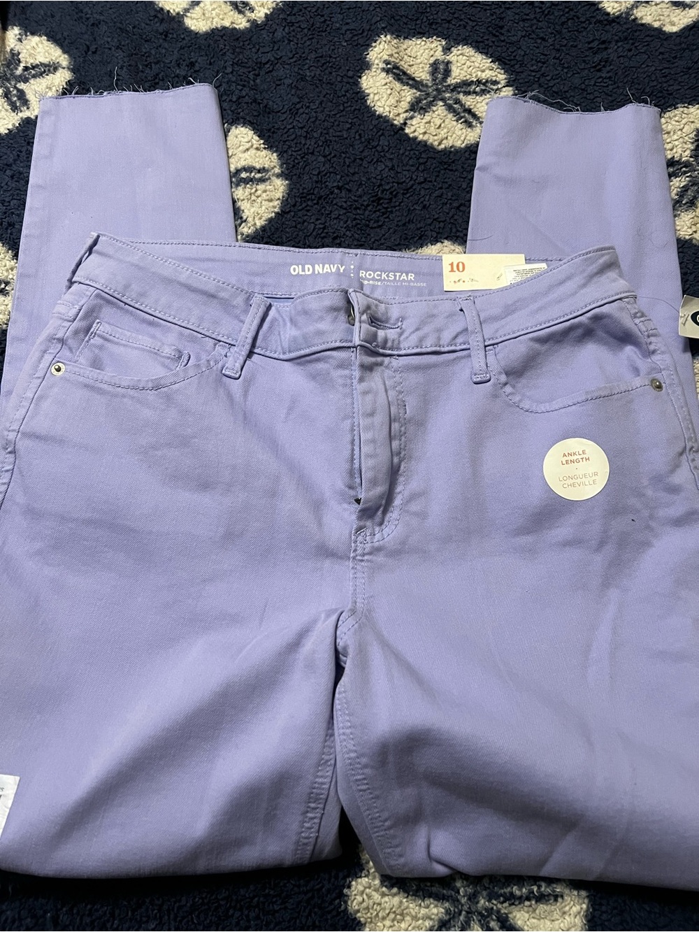 Old Navy Rockstar Ankle Jeans - Light Lavender